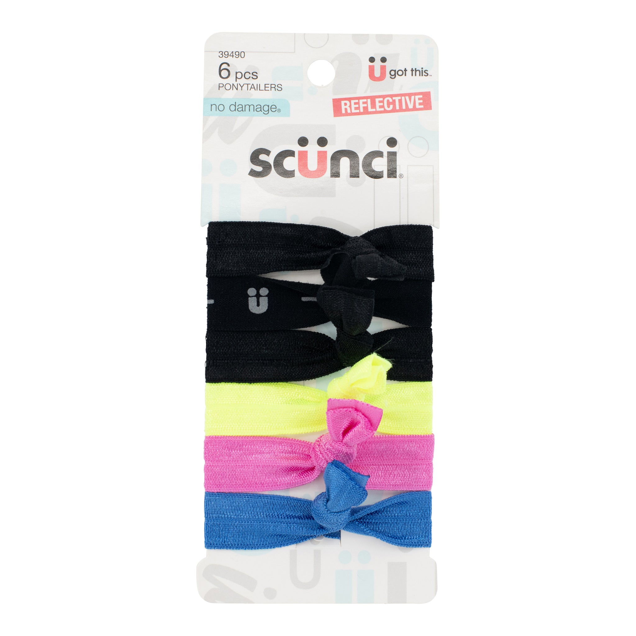 Scünci Everyday & Active No Damage Knotted Ponytailers Sport