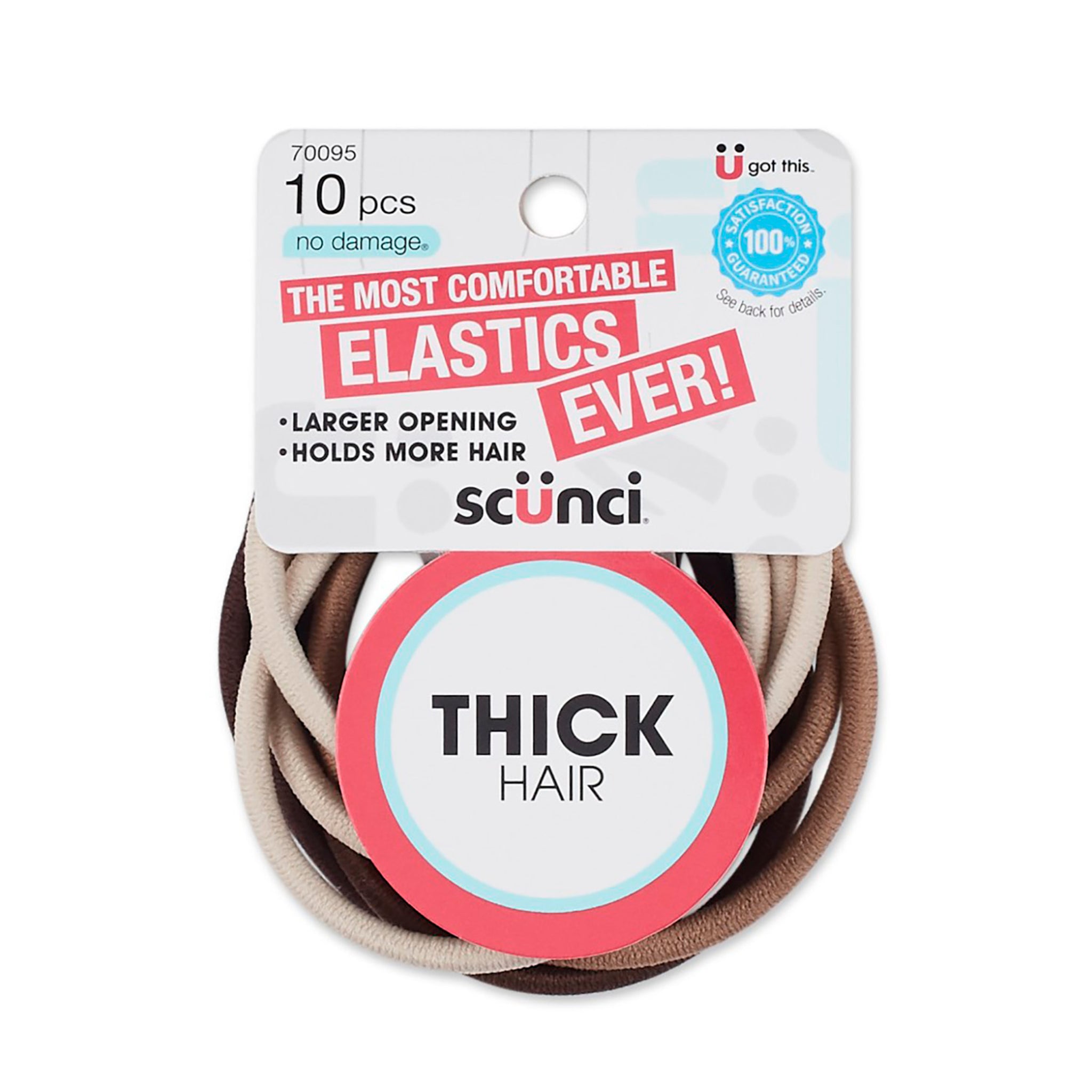Scünci No Damage Thick Hair 4mm 7.5" Hair Elasticks