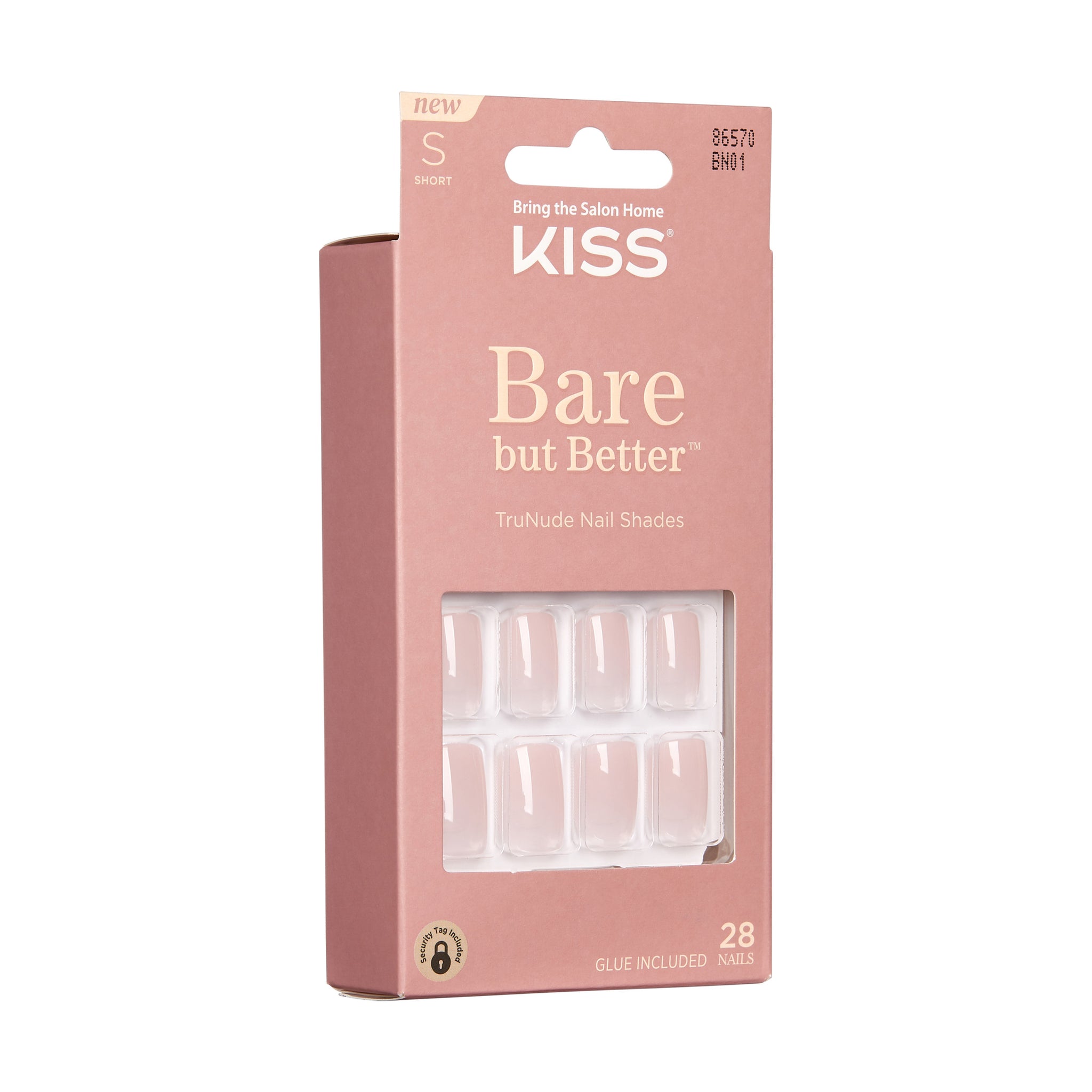 Bare But Better TruNude Artificial Nails Short Length - Nudies